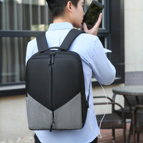 Mochila de juego de tres piezas para estudiantes, recargable con USB , bolsa de viaje de gran capacidad, y cartuchera - Imagen 2